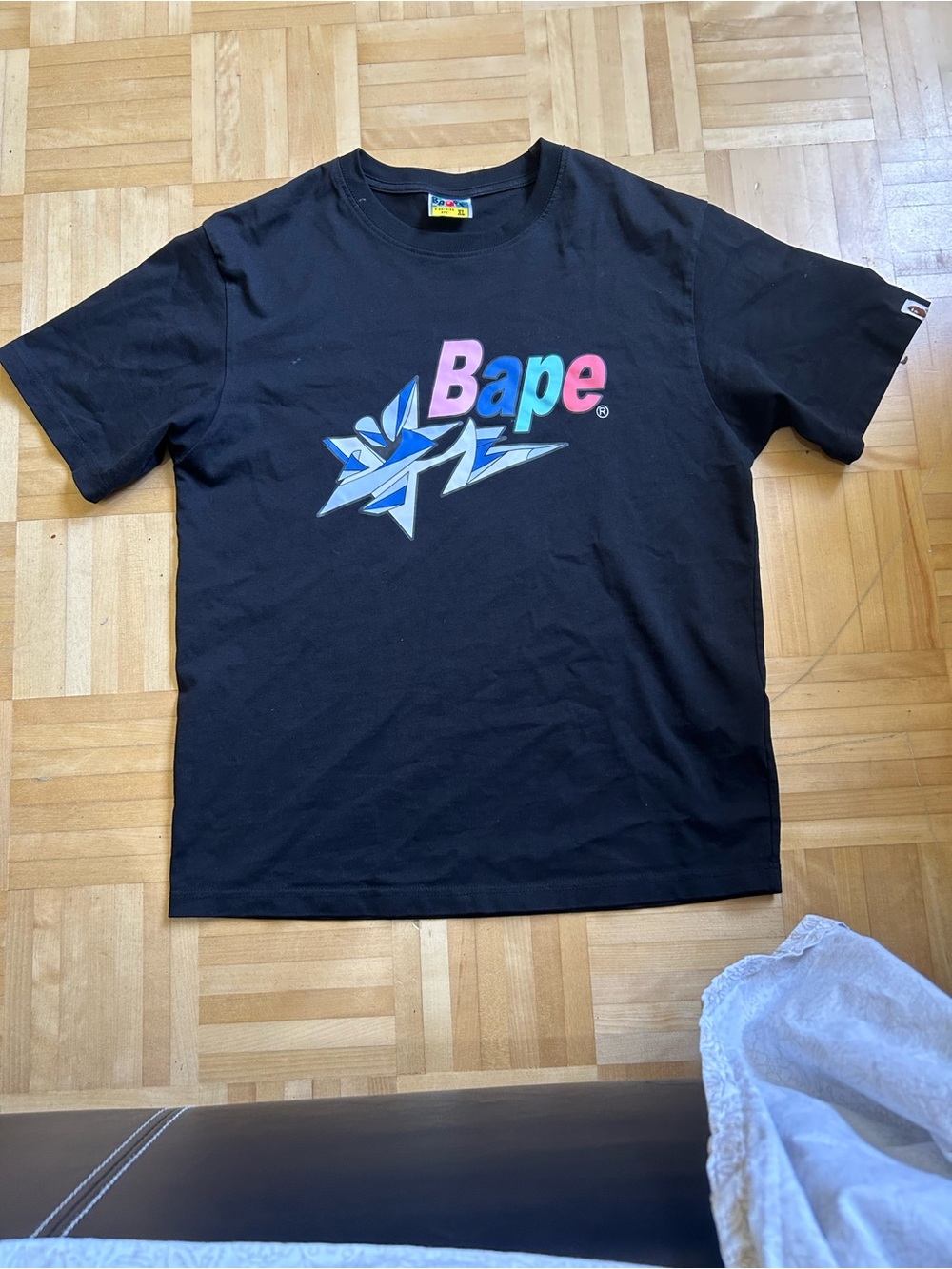 Bape Black Logo Graphic Tee